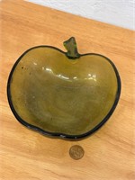 Vintage Green Apple Shaped Bowl