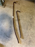 LARGE AND SMALL CROW BAR 48" LONGEST