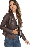 $55-SIZE XS WOMEN'S LEATHER JACKET