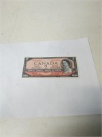 1954. CANADA TWO DOLLAR BILL