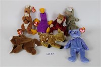 8 assorted TY Beanie Babies