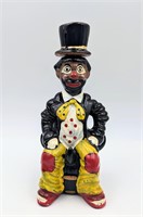Vintage Black America Clown Decanter