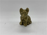 Vintage Solid Brass Terrier Miniature Dog