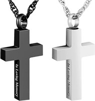 *NEW*Set of 2 Cross Urn Necklace