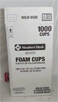 1000 8oz Cups. Full Box