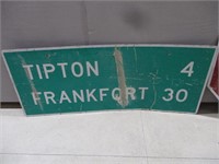 Tipton/Frankfort Exit Sign  6' x 30"