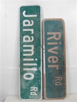 Jaramillo & River Signs Largest 10"x 42"