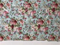 Plastic lined floral fabric