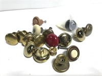 Lot of assorted furniture knobs, cabinet pulls