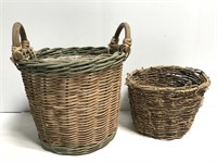 Pair of spring planter baskets