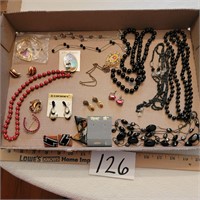 Black and Red Jewelry Box Lot