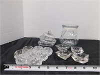 15 various glass pieces