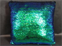Color Changing Sequins Throw Pillow