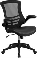 Desk Chair with Wheels Mesh and LeatherSoft Seat
