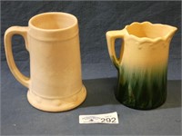 Glazed Pitcher & Mug