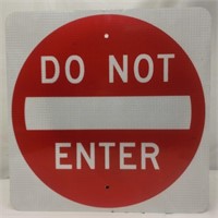 24" x 24" Do Not Enter Metal Sign, No Shipping