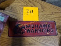 Mohawk Warriors License Plate