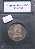 1833 BUST QUARTER VF PQ