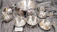 8pc Demeyere, Wok, egg poaching set