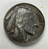 VINTAGE INDIAN HEAD BELT BUCKLE