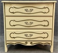 French Provincial 3 Drawer Chest