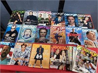 Large lot of vintage George magazines