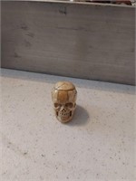 Mini Carved Bone Skull Head