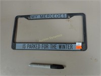 'Mercedes' License Plate Frame