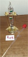 T - GALILEO THERMOMETER & GLASS ROSE (R29)