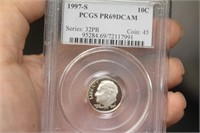 PCGS 1997-S Graded Dime