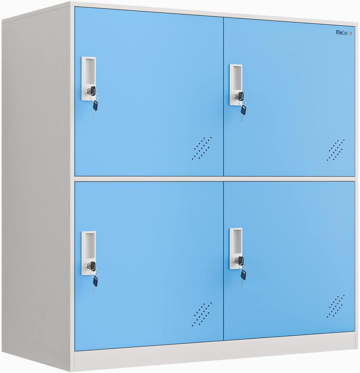 Kids Locker 4 Door Blue H36.4 x W35.5