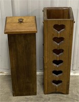 (AB) 
Carved Wooden Decorative Storage