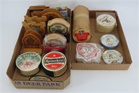 Assortment of Beer Coasters and Holders