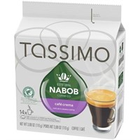 TASSIMO NABOB CAFE CREMA 14 PODS 110G BB NOV 2024