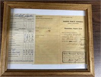 Vintage report card