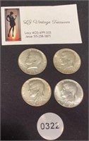 3-1967 & 1-1968 Kennedy Half Dollars