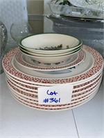 Stone Ware Christmas Set