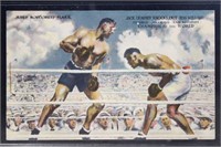 Jack Dempsey Autograph on Boxing Postcard (Jack De
