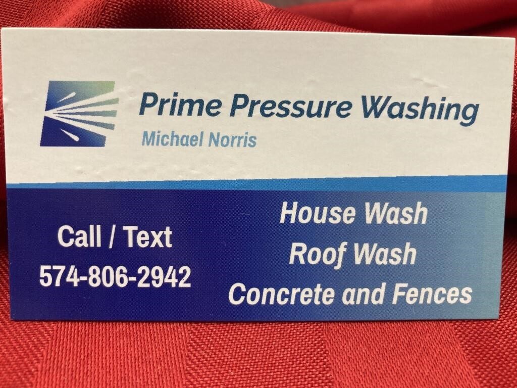 Prime pressure washing free 2 car driveway