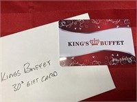 King’s Buffet $30 gift card