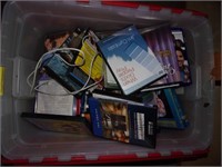 Plastic Tote of CDs & DVDs
