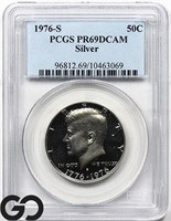 1776-1976-S Kennedy Silver 50c, PCGS PR69 DCAM