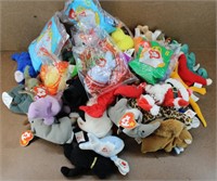 L Collection of McDonalds Mini TY Beanie Babies