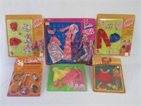 BARBIE & SKIPPER CLOTHING ON CARDS: