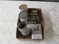Antique oil cans & other