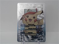 Pokemon Card Rare Silver Ash Pikachu EX