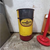W 1 drum Pennzoil waste can