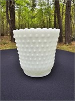 Fire-King Dots & Dashes Milk Glass Planter