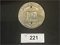 Vintage "Gold Medallion Home" Badge, See Details