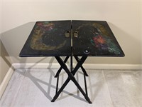 Hand Painted Cornucopia Folding Table